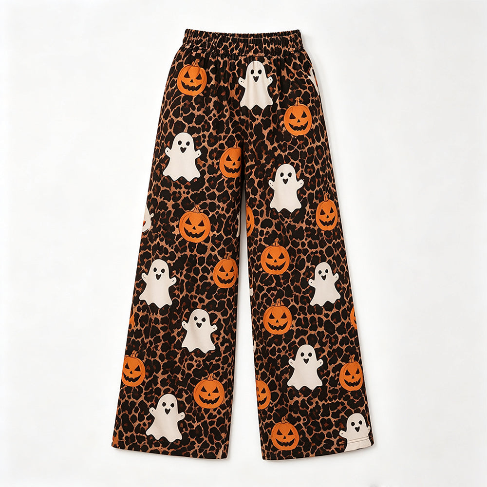 preorder P1131 Halloween Leopard Spooky Adult Women Pants