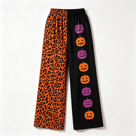 preorder P1132 Halloween Leopard Spooky Adult Women Pants