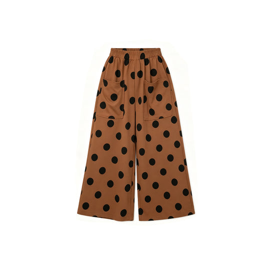 preorder P1249 Dot Khaki Girls Pants