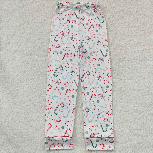 Preorder P0223 Christmas Candy Cane Adult Pants