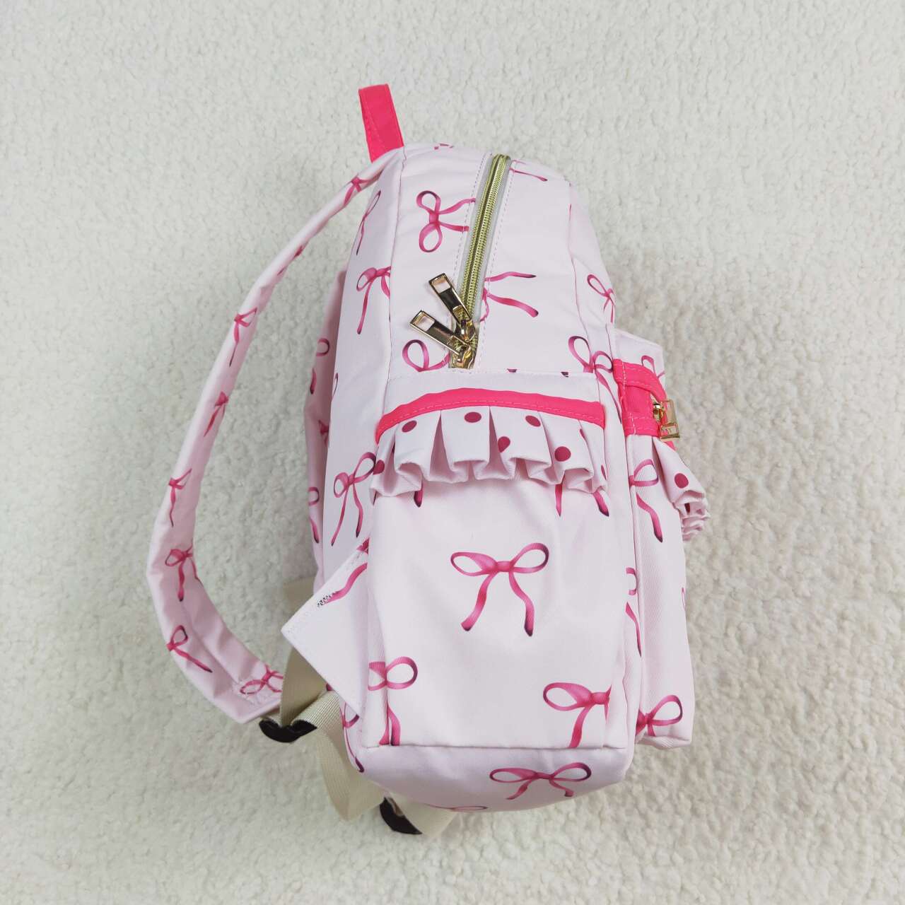 BA0233 pink bows kids bag