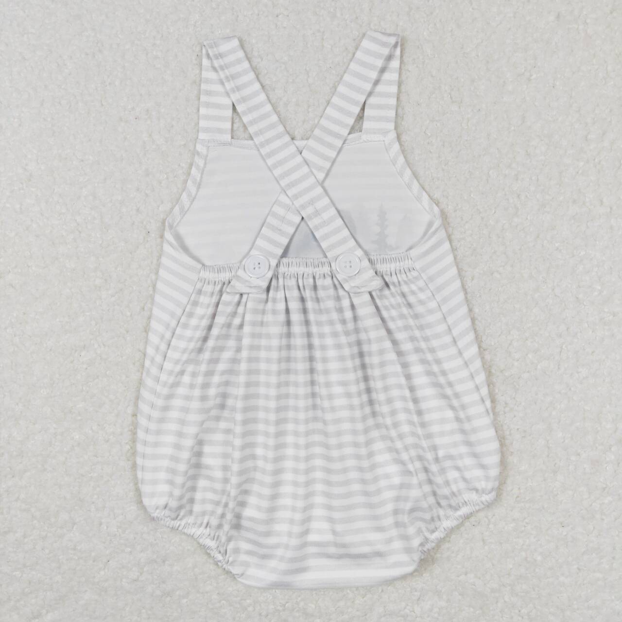 SR0659 Raised in the backwoods dog sleeveless short boys romper