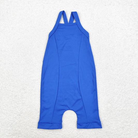 S0452 blue Active Wear Athletic Jumpsuits