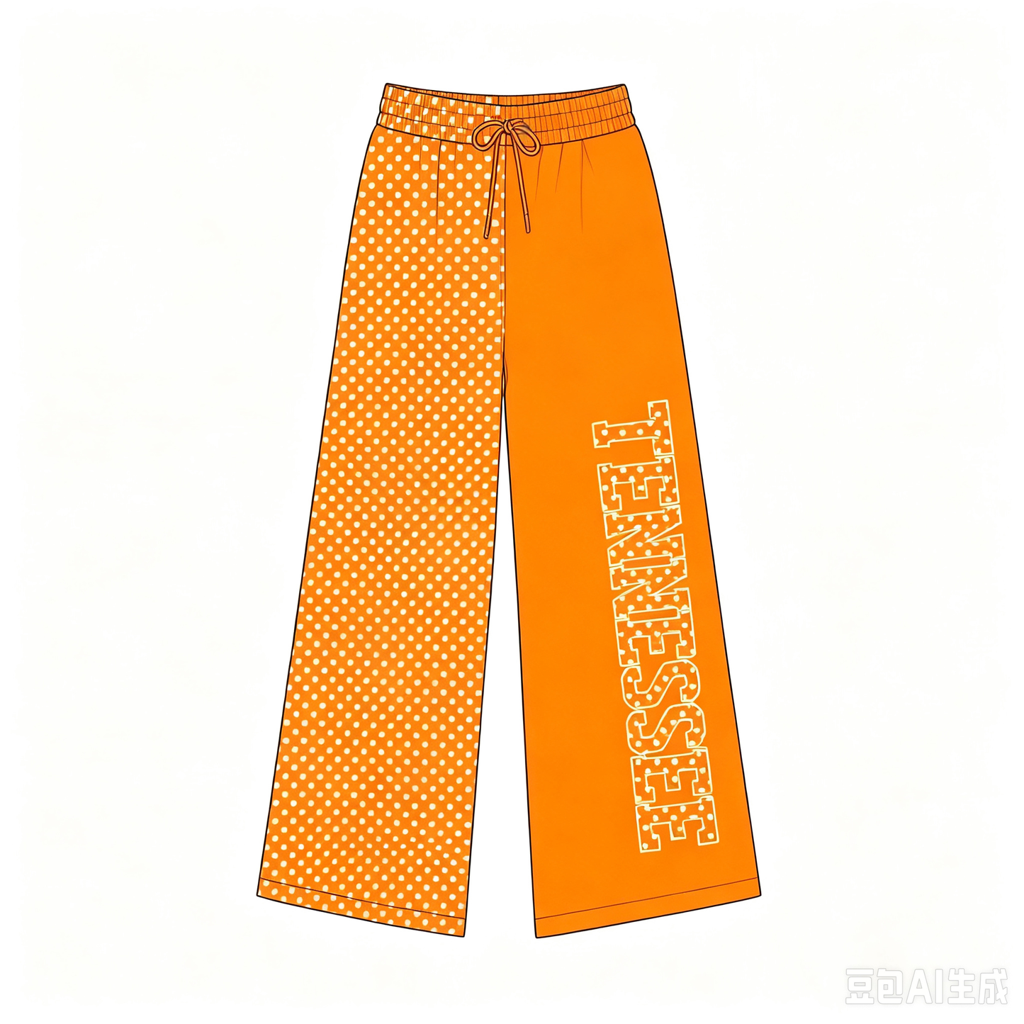 Custom Moq 5 TENNESSEE Dot Orange Adult Women Pants