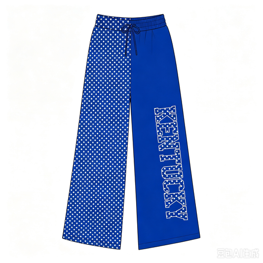 Custom Moq 5 KENTUCKY Dot Blue Adult Women Pants