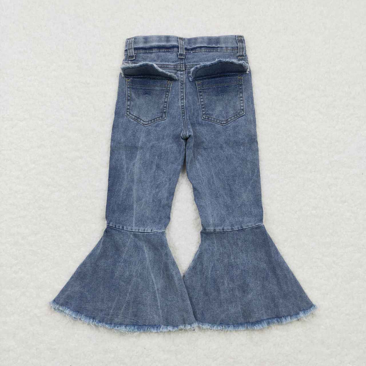 P0325 Blue denim pants girls pants