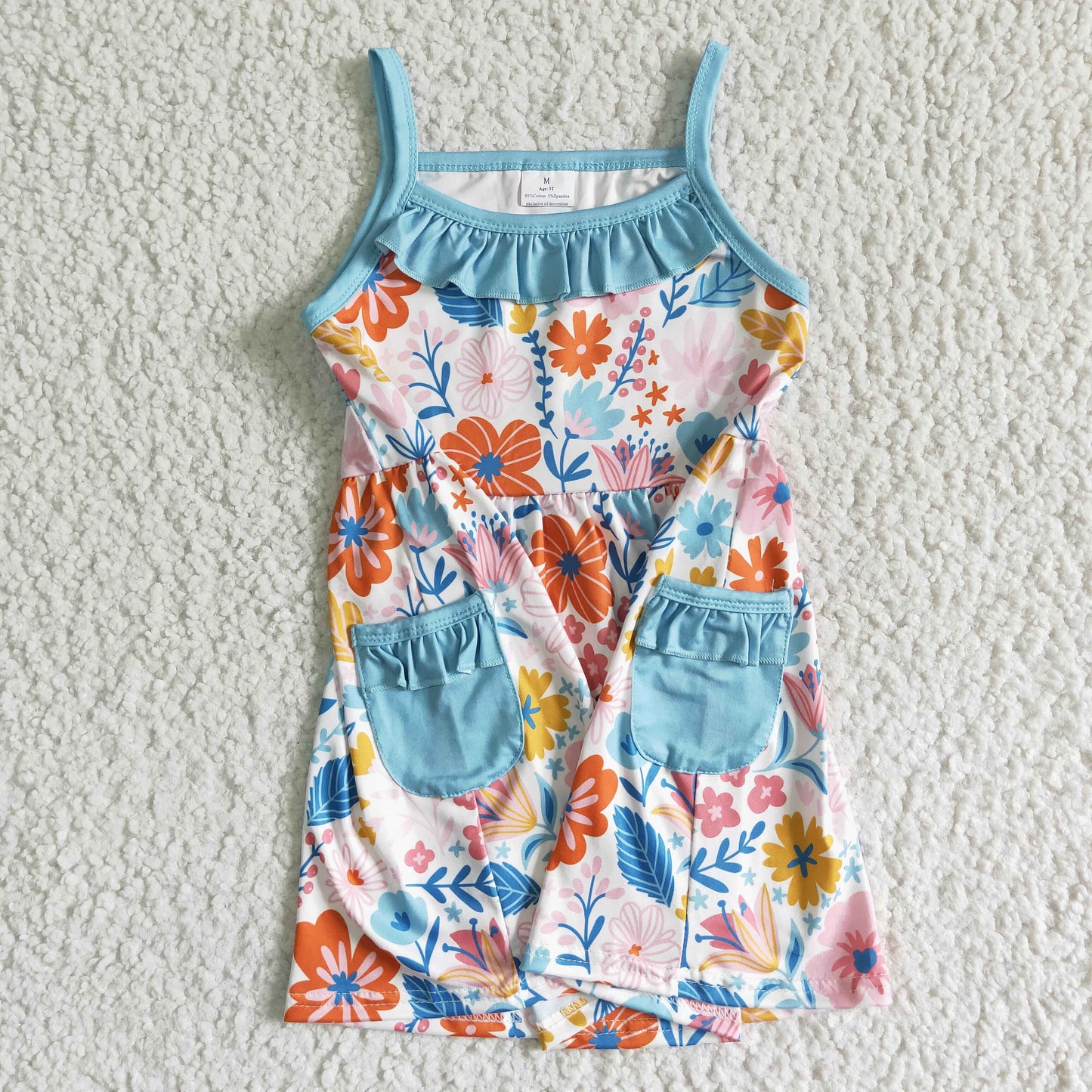 GSD0077 Floral Print Baby Girls Twirl Dress