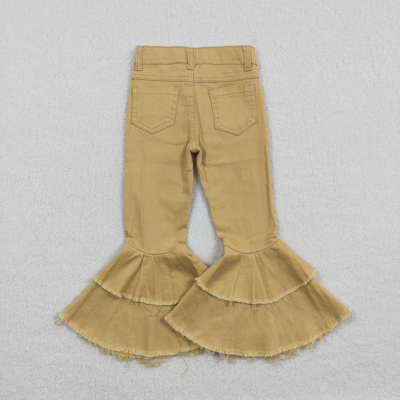 E12-20 Khaki denim pants girls jeans