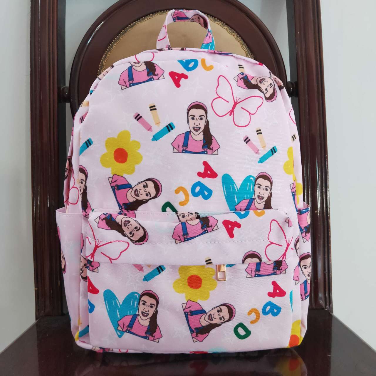 BA0070 Back To School Teacher Pink Bag