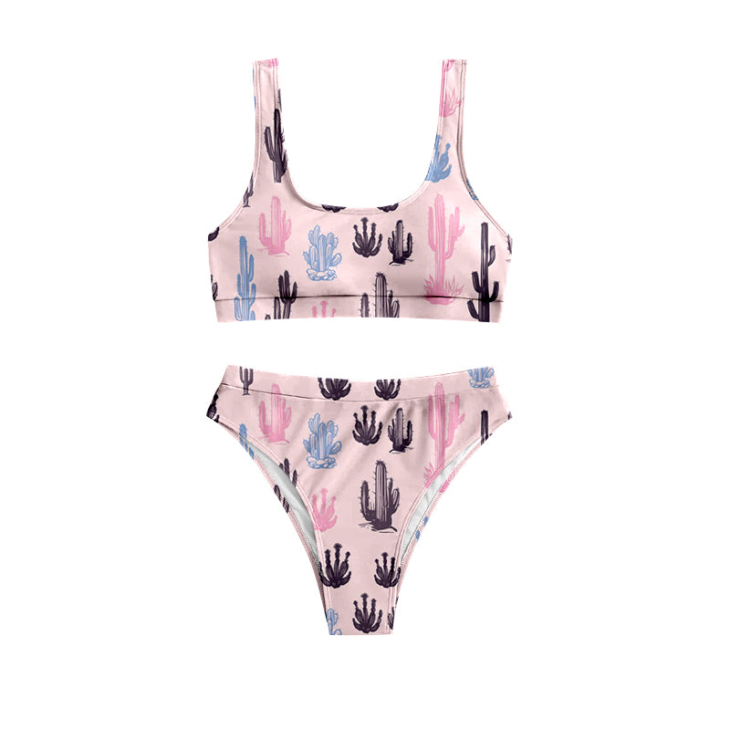 preorder S0338 multi color cactus pink adult swimsuits