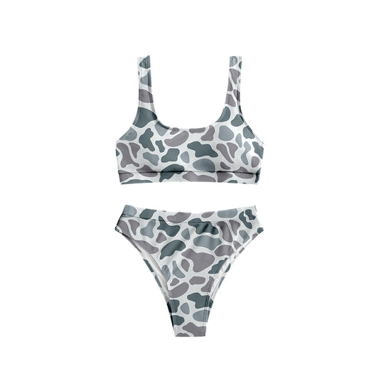 preorder S0459 grey camo adult women swimsuits