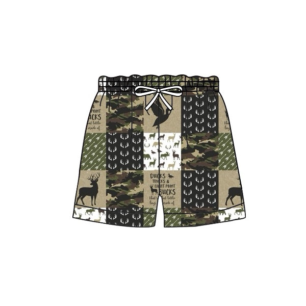 preorder S0466 hunting camo deer mallard adult man swimming trunk