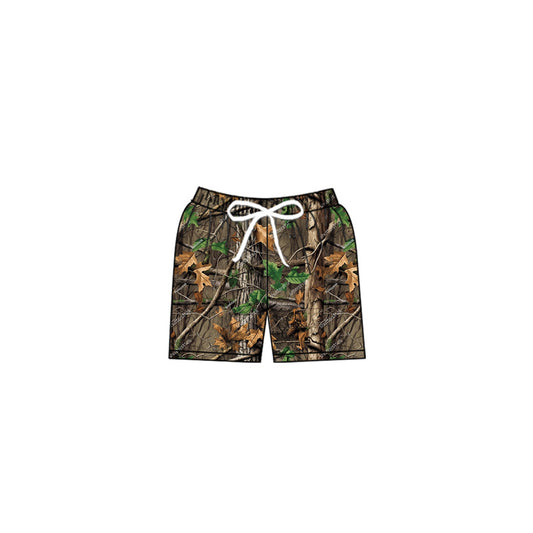 preorder S0473 hunting camo branch boys swimming trunk