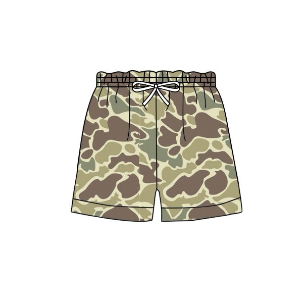 preorder S0474 old school camo adult man swimming trunk