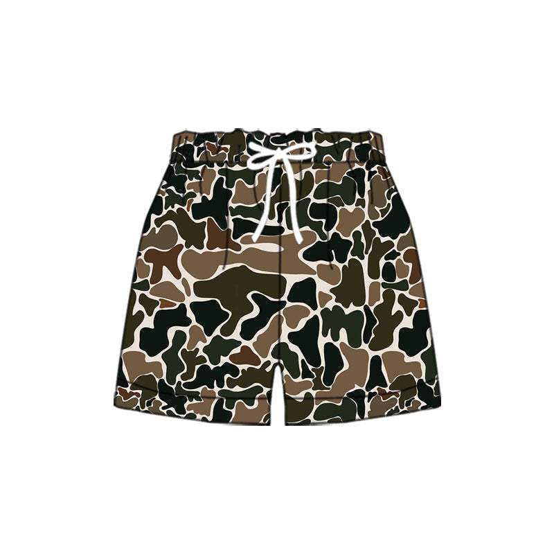 preorder S0478 old school camo adult man swimming trunk