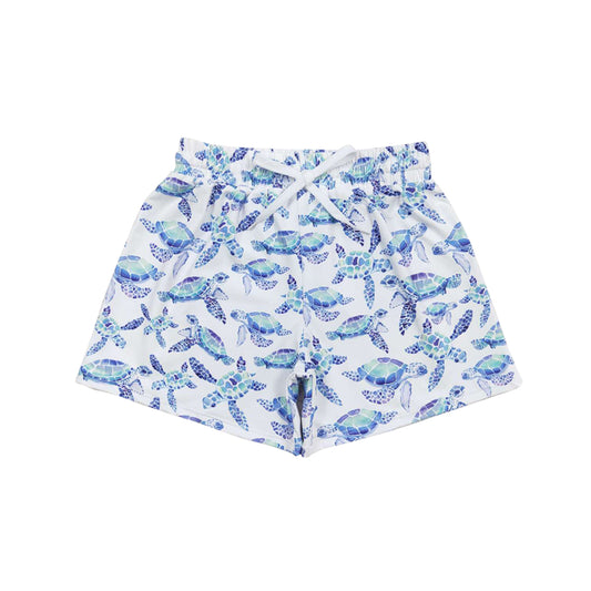 preorder S0763 Blue Turtle Boys Swimming Trunk