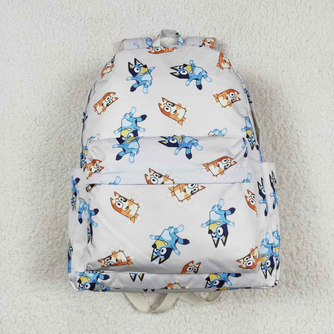 BA0194 blue dog orange dog kids bag