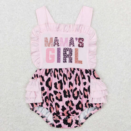 Mama's Girl Pink Leopard RTS sibling clothes