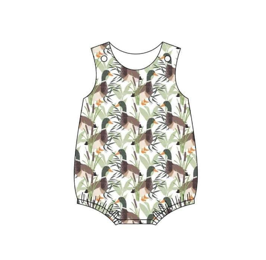 preorder SR1251 mallard duck sleeveless boys romper