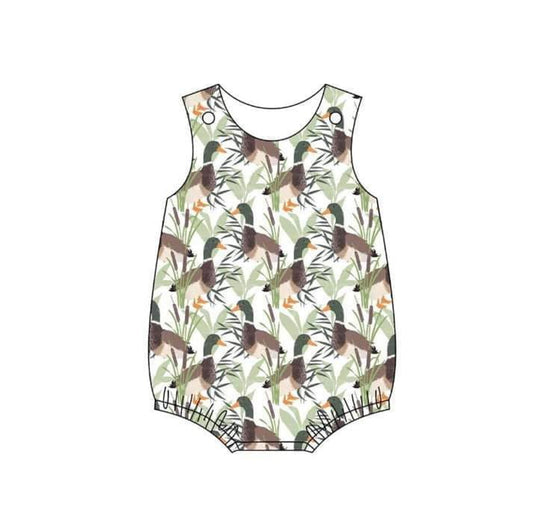 preorder SR1251 mallard duck sleeveless boys romper