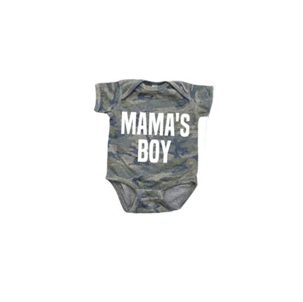 preorder SR1324 mama's boys camo short sleeve boys romper
