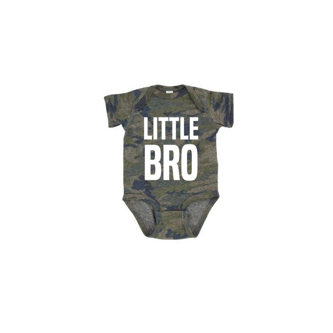 preorder SR1325 little brother camo short sleeve boys romper