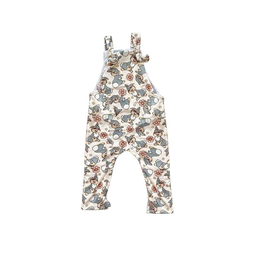 preorder SR1441 cartoon bunny rabbit flowers girls romper