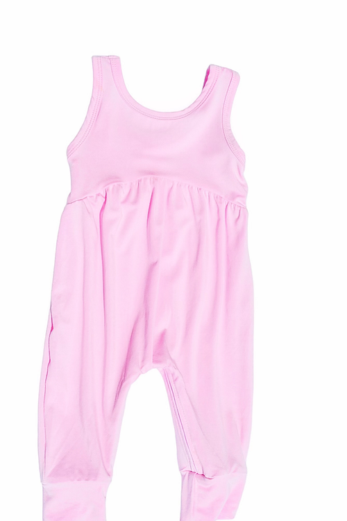 preorder SR1449 pink sleeveless girls romper