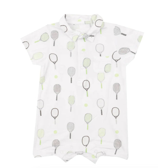 preorder SR1715 cute tennis short sleeve boys romper