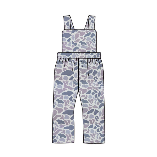 Preorder SR1994 dark grey camo sleeveless boys jumpsuits