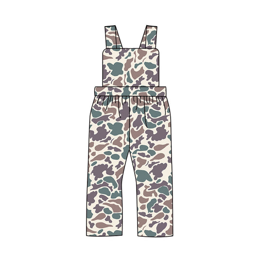 Preorder SR1996 grey camo sleeveless boys jumpsuits