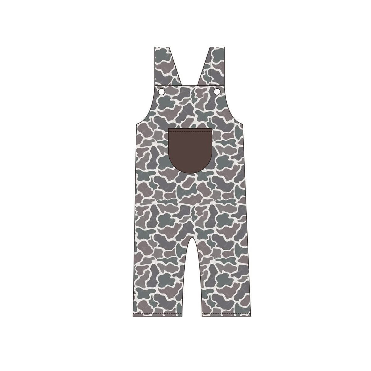 preorder SR3173 hunting camo pocket boys jumpsuits overall