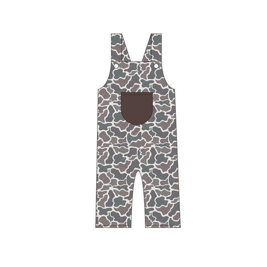 preorder SR3173 hunting camo pocket boys jumpsuits overall