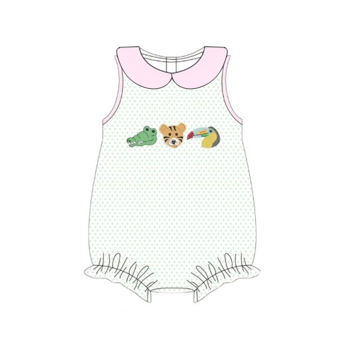 preorder SR3340 animals crocodile tiger sleeveless girls romper