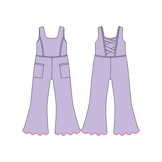 preorder SR3600 Yoga Light Purple Girls Jumpsuits