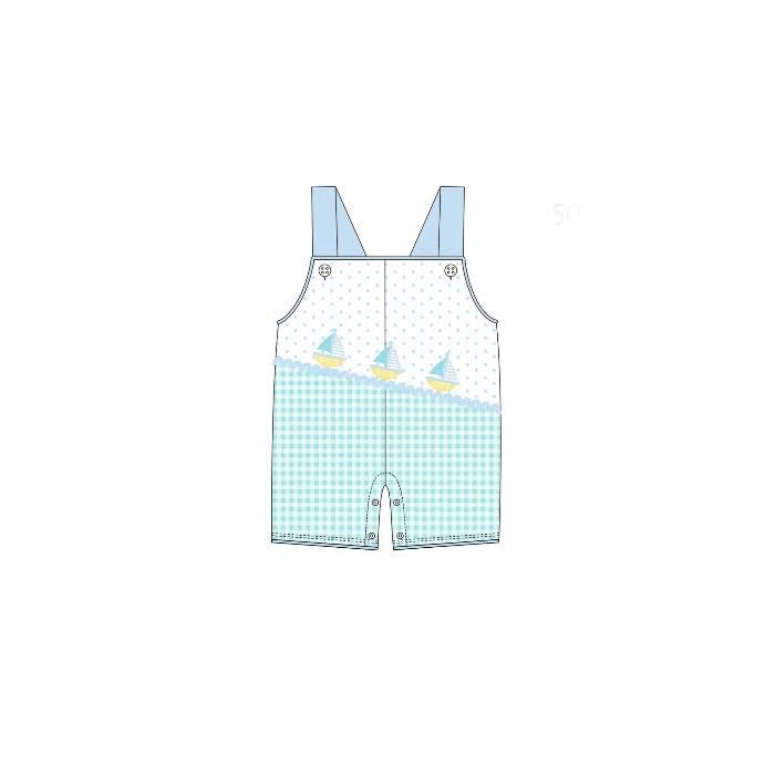 preorder SR3753 Saltboat Blue Boys Romper