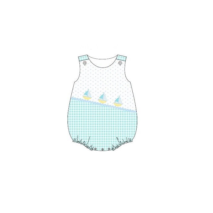 preorder SR3754 Saltboat Blue Boys Romper
