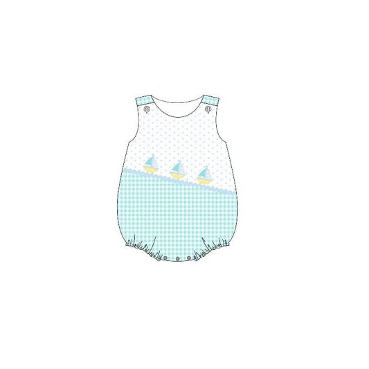 preorder SR3754 Saltboat Blue Boys Romper