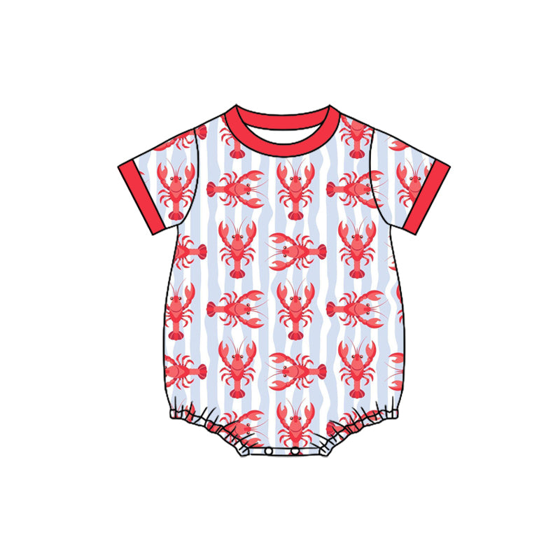 preorder SR3759 Crayfish Short Sleeve Boys Romper