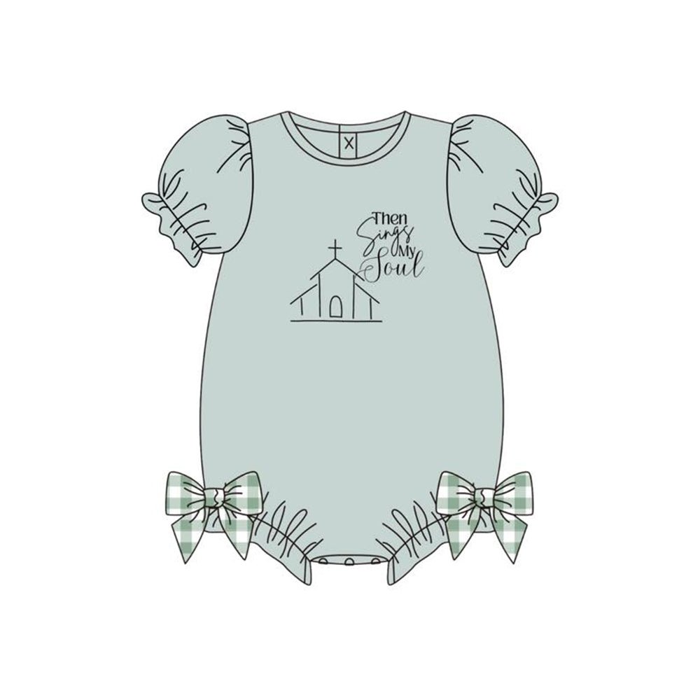 preorder SR3769 Easter Then Sings My Love Short Sleeve Girls Romper