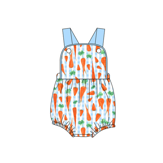 preorder SR3966 Easter Carrot Girls Romper