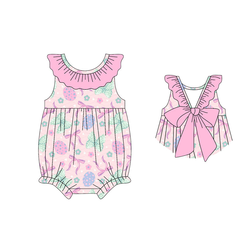 preorder SR3983 Easter Bows Girls Romper