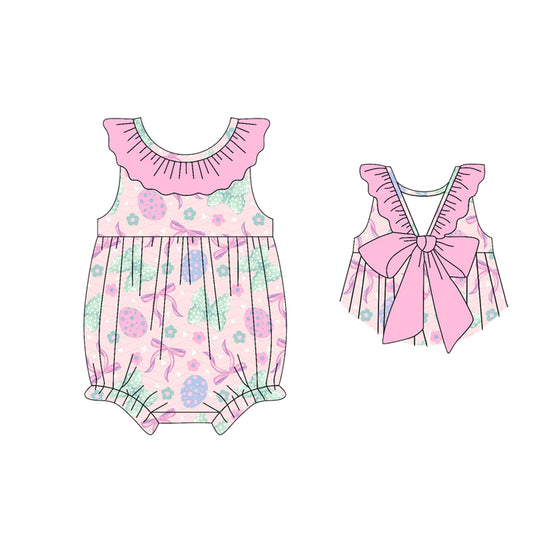 preorder SR3983 Easter Bows Girls Romper