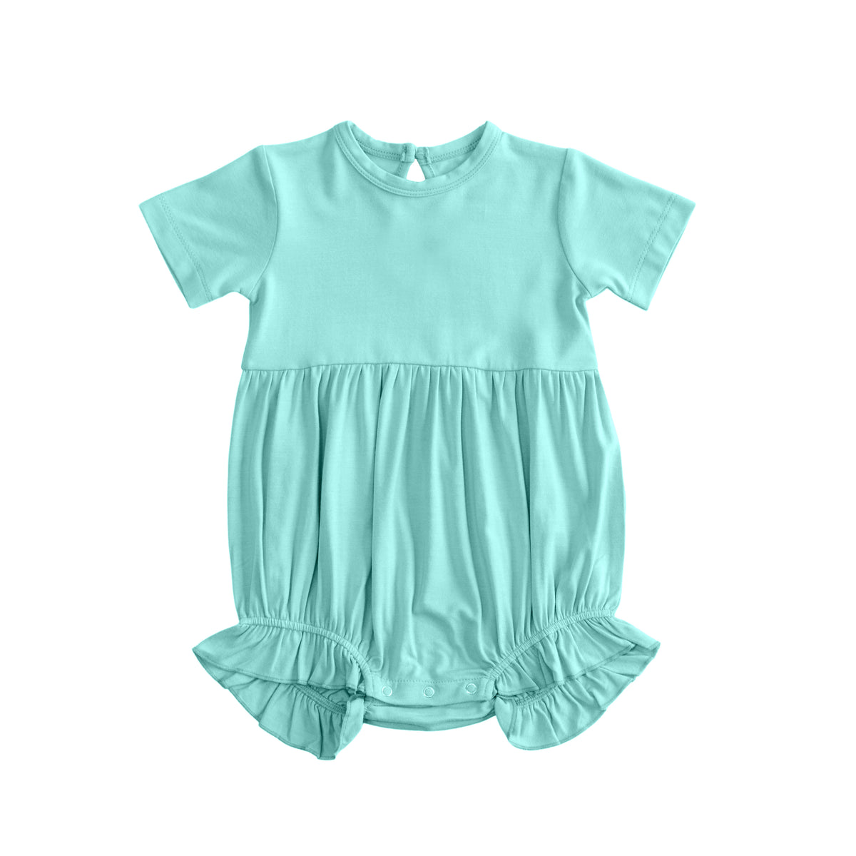 preorder SR3994 Mint Green Short Sleeve Girls Romper