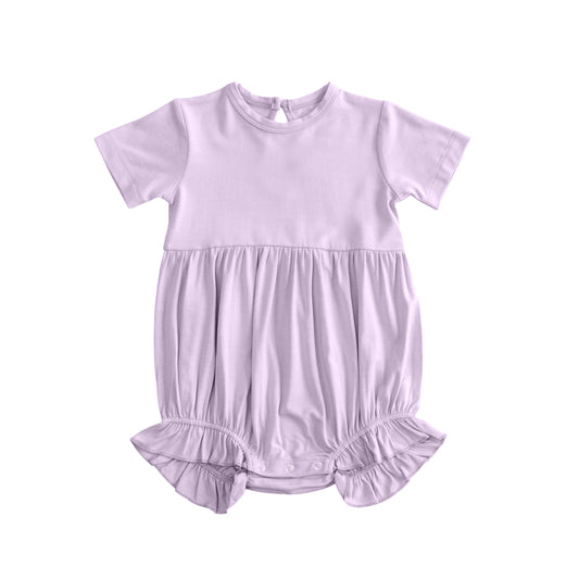 preorder SR3995 Purple Short Sleeve Girls Romper