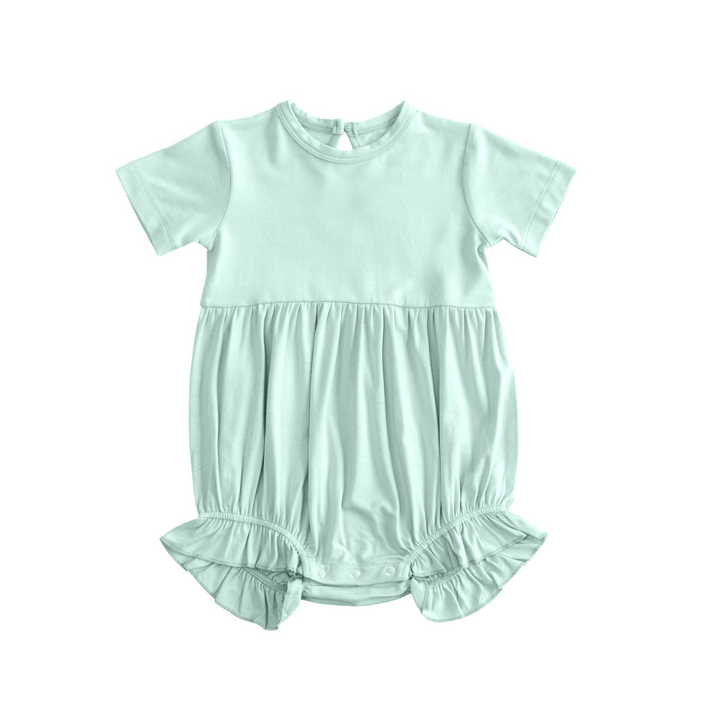 preorder SR3996 Green Short Sleeve Girls Romper