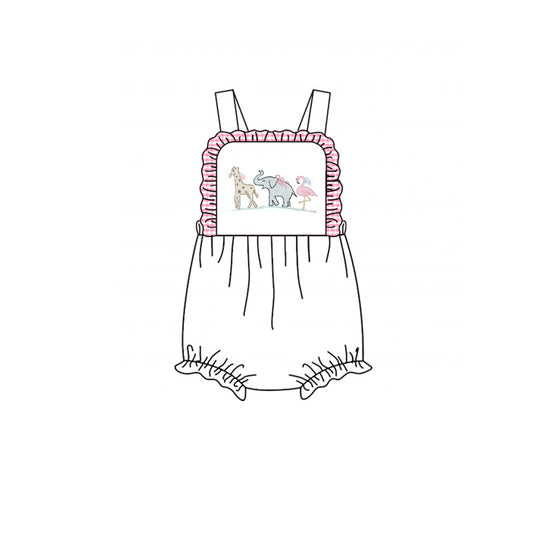 preorder SR4025 Animals Elephant Girls Romper