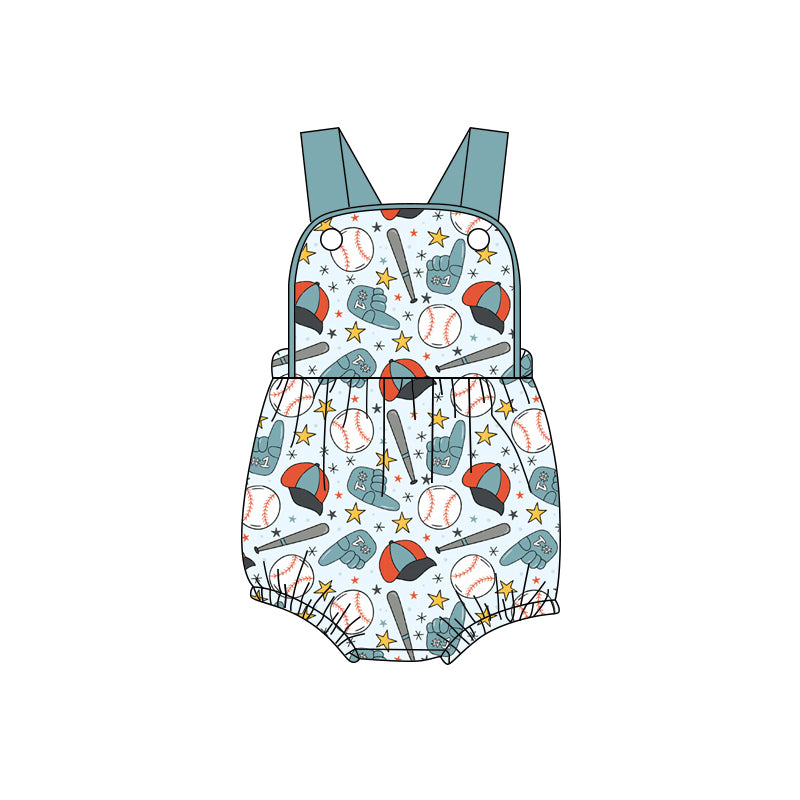preorder SR40334 Baseball Blue Boys Romper