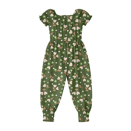 preorder SR4068 Flowers Short Sleeve Girls Romper