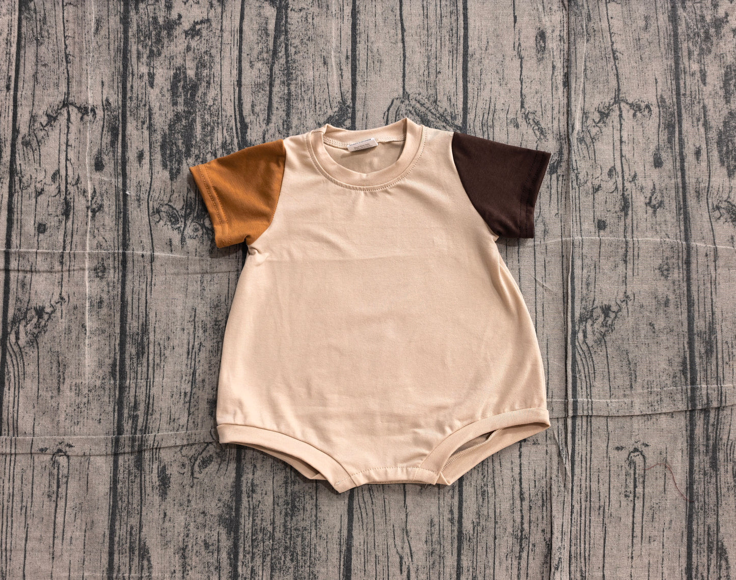 preorder Samples SR4157 Khaki Short Sleeve Girls Romper